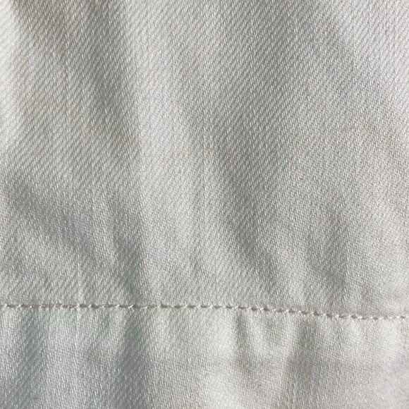 Old Navy White Denim Cotton Retro Flare Sailor Pants Jeans Side Button (Size 12) - Picture 12 of 13